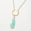 Amazonite Teardrop Beaded Necklace -Ghost London 41225F05 28FF 4D04 8CE0 DAFA80BBF67F