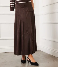 Tiered Faux Suede Midi Skirt 18 Tiered Faux Suede Midi Skirt -Ghost London 48B3CC7A BBE6 4CB0 B2BD 331946C74F4D