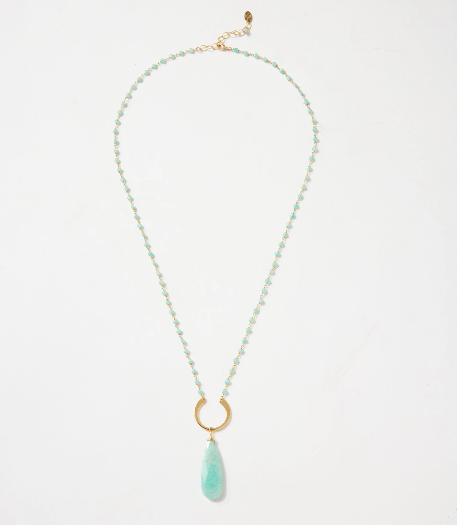 Amazonite Teardrop Beaded Necklace 4 Amazonite Teardrop Beaded Necklace - Image 2