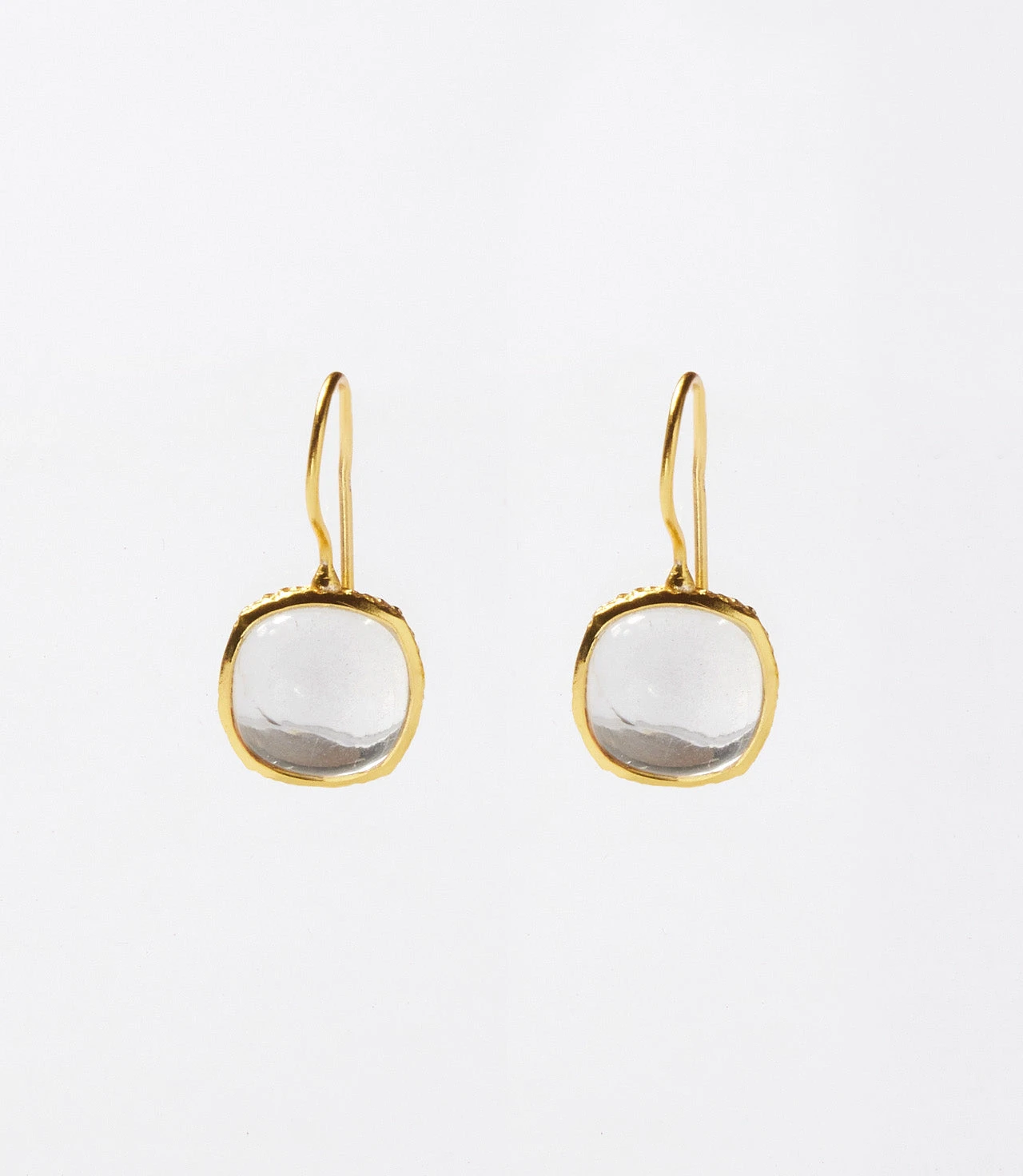 Gemstone Bezel Drop Earrings 6 Gemstone Bezel Drop Earrings - Image 4