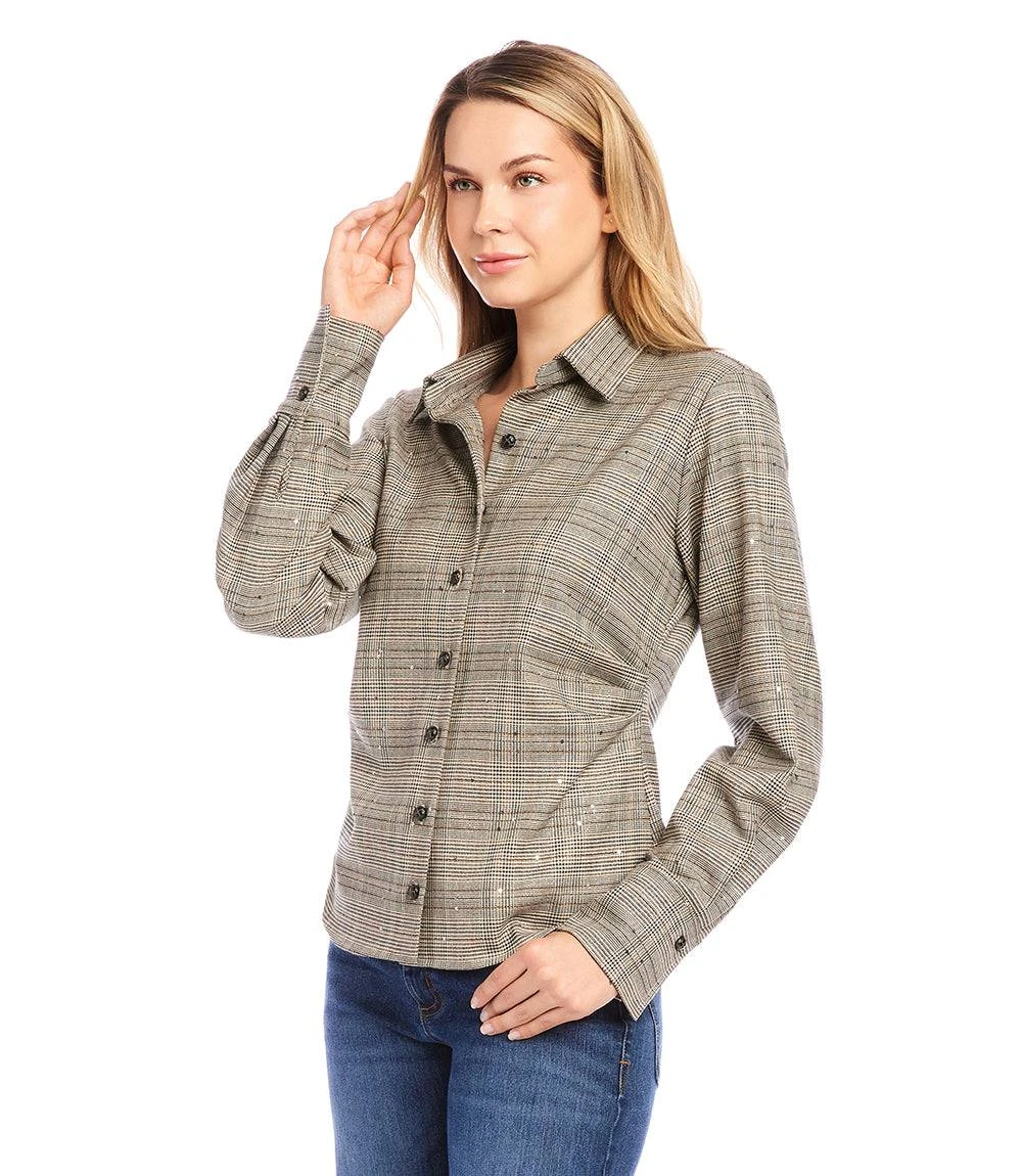 Sequin Side-Pleat Shirt 6 Sequin Side-Pleat Shirt - Image 4