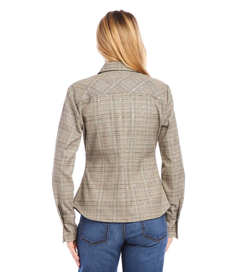 Sequin Side-Pleat Shirt 7 Sequin Side-Pleat Shirt - Image 5