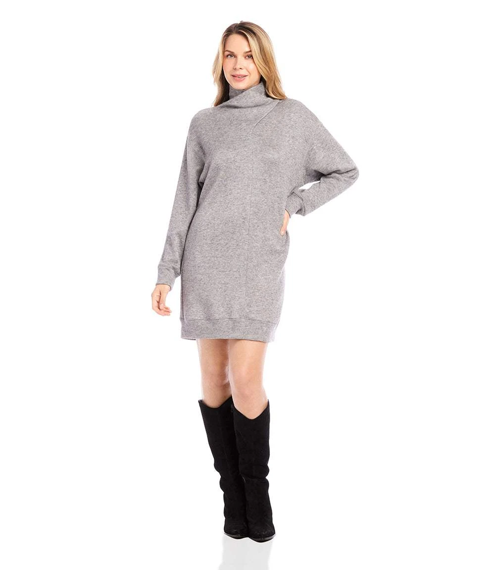 Faux Wrap Turtleneck Dress 4 Faux Wrap Turtleneck Dress - Image 2