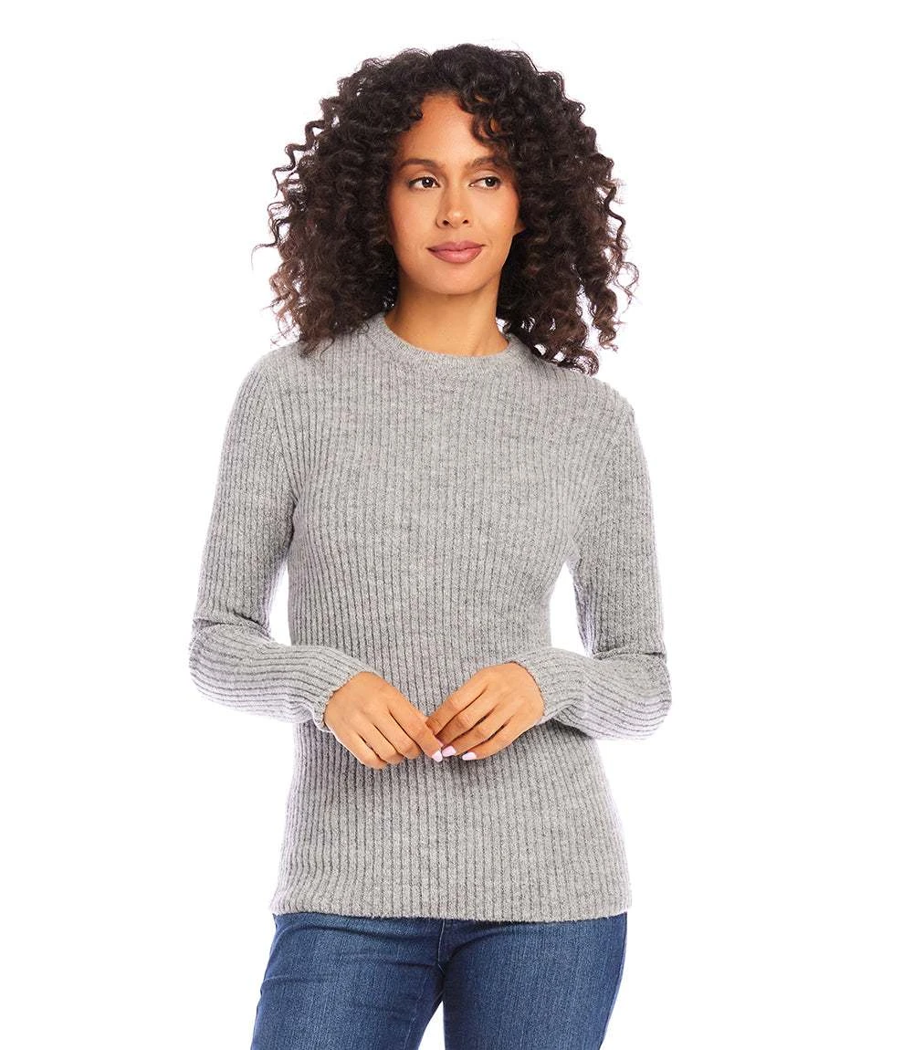 Wide Ribbed Crewneck Sweater 4 Wide Ribbed Crewneck Sweater - Image 2