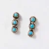 Turquoise Triple Dangle Earrings -Ghost London 5A547391 4BAF 44C5 A835 438948795E0E