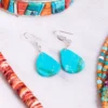 Turquoise Stone Earrings -Ghost London 5BF98CD4 4DFB 4CEA A87A 0C1BCDACB5D0