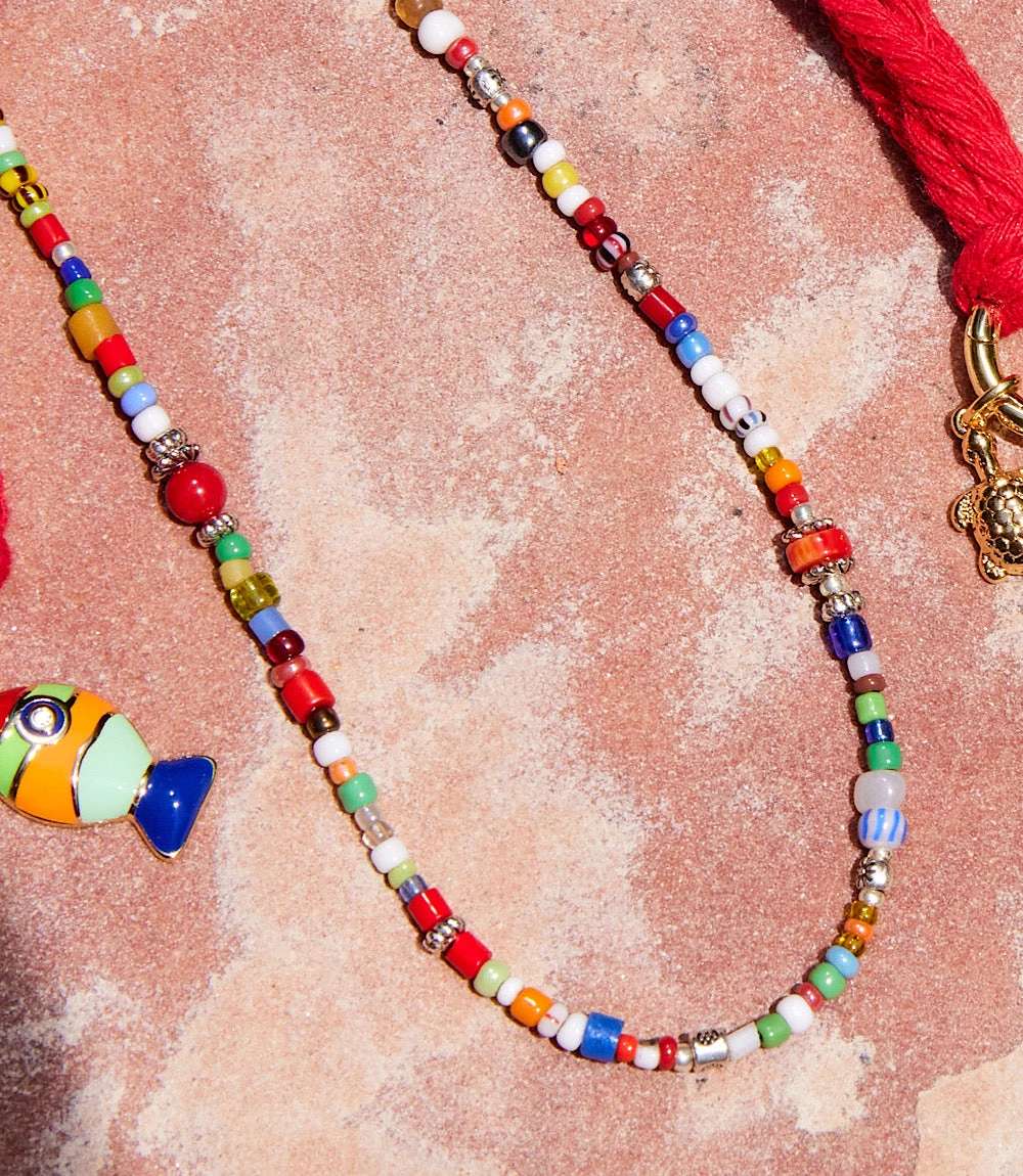 African Trade Beads Necklace 3 African Trade Beads Necklace