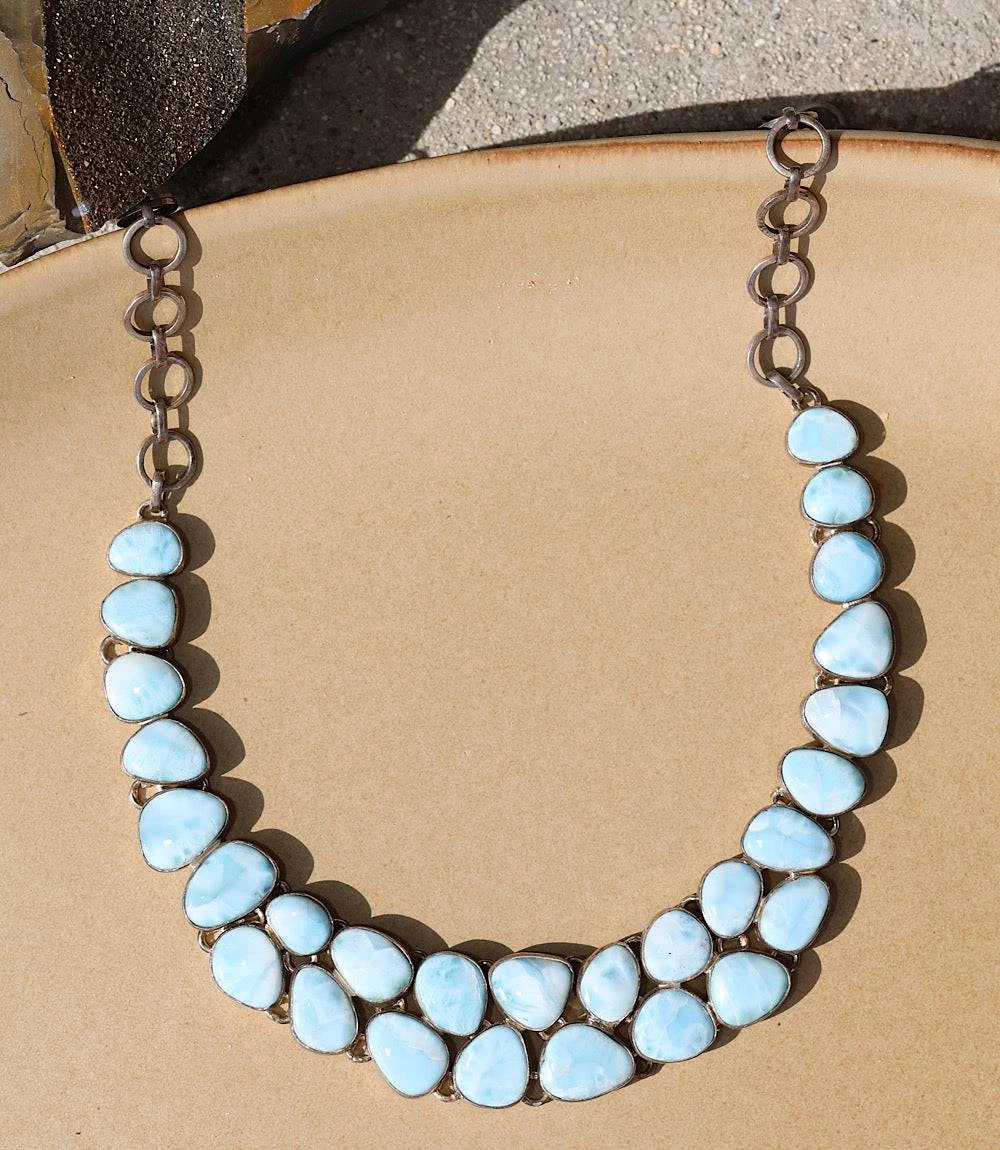 Larimar Station Necklace 11 Larimar Station Necklace - Image 9
