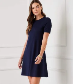 Short Sleeve A-Line Dress