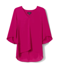 Petite Size Layered Sleeve Asymmetric Top -Ghost London 6AAF1426 5AC6 4CA7 AC6D 33371A19DFB8
