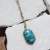 Beaded Turquoise Pendant Necklace -Ghost London 6EC274C4 19DB 4A76 BD97 CF1C43477C40
