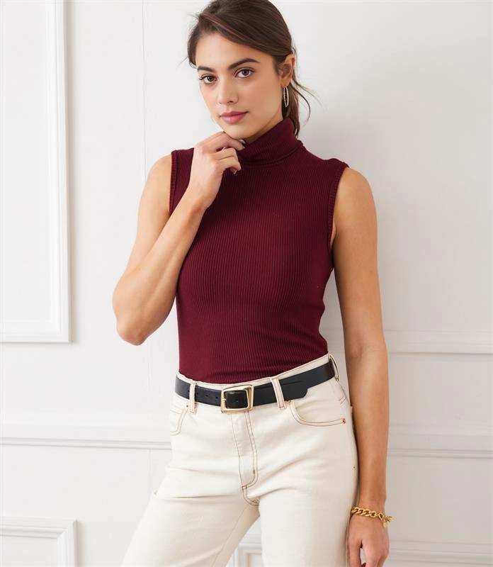 Ribbed Turtleneck Tank 3 Ribbed Turtleneck Tank