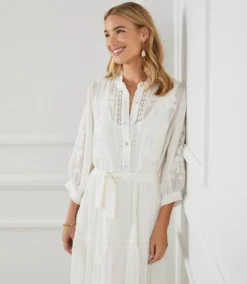 Embroidered Tiered Dress -Ghost London 701E3A17 FB77 4E05 AEF5 5A269C455838