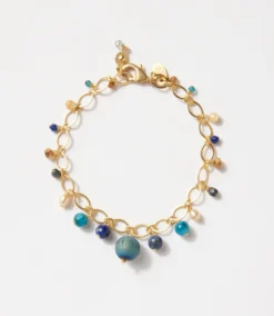 Lapis And Pearl Station Bracelet -Ghost London 96F4062D F862 4293 A112 8EC930BC9259