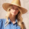 Wide Brim Palm Leaf Hat -Ghost London 9766D90D 8660 47CB 82D6 9E72DE4BDB83