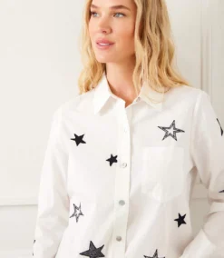 Long Sleeve Embroidered Star Shirt 20 Long Sleeve Embroidered Star Shirt -Ghost London A3463734 30D3 4DAA 9EBD 96CF4FC35553