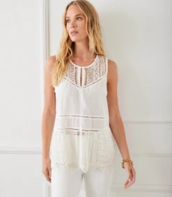 Lace Trim Sleeveless Top -Ghost London B7B99EC4 EEEC 4F50 81FF C6495D67A0D1