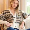 Jacquard Cardigan Sweater -Ghost London BA4058F4 E3C8 4DAC 8A15 9D7B086452A7