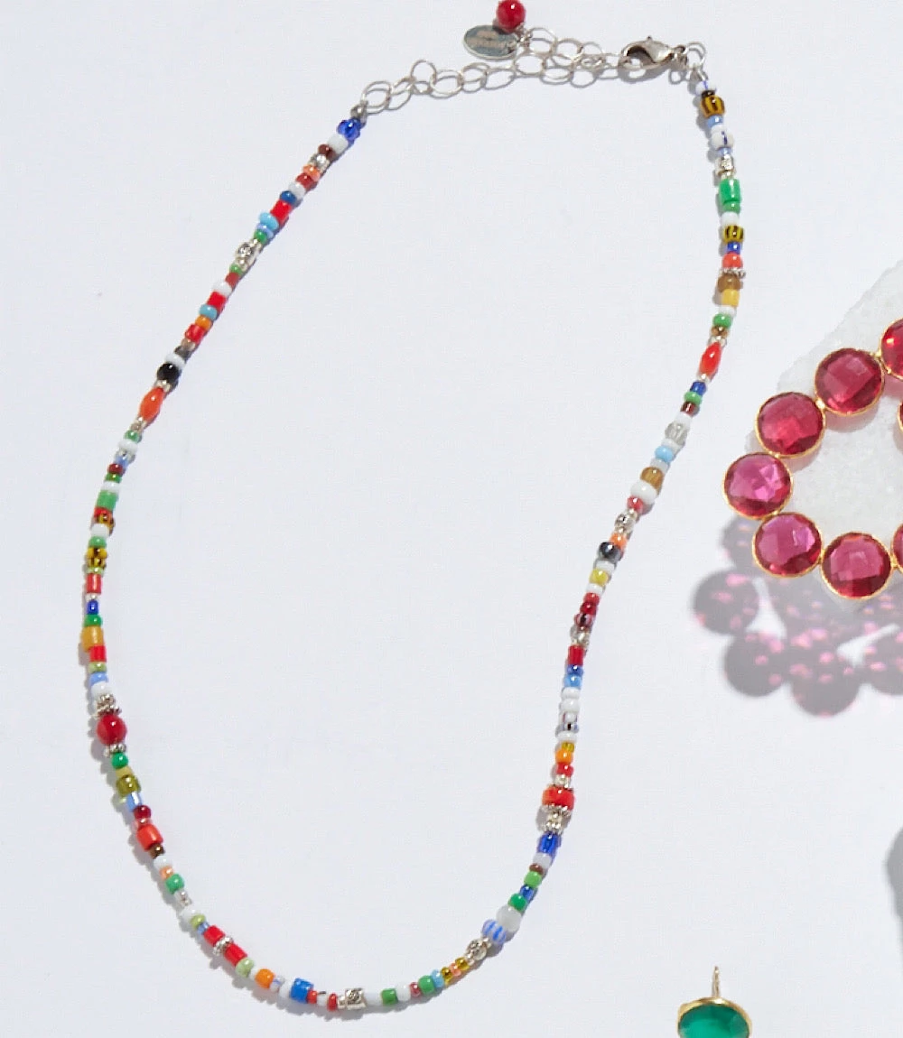 African Trade Beads Necklace 4 African Trade Beads Necklace - Image 2