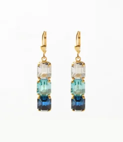 Triple Crystal Earrings -Ghost London E032E89C 36B7 4FAC 8A9B 4AC972CC60E6