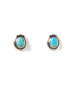 Turquoise Stud Earrings -Ghost London E100070 TUR 01