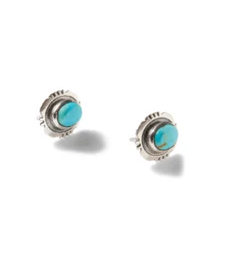 Turquoise Stud Earrings -Ghost London E100070 TUR 02