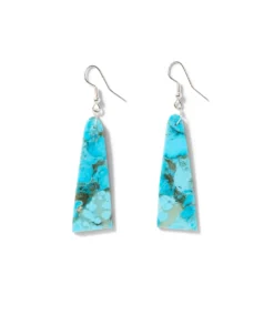 Angular Turquoise Earrings -Ghost London E100073 TUR 01