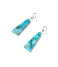 Angular Turquoise Earrings -Ghost London E100073 TUR 02