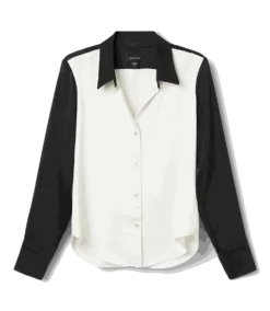 Long Sleeve Satin Colorblock Shirt 18 Long Sleeve Satin Colorblock Shirt -Ghost London E13C3A40 8E8C 4343 9763 003B74B9C228