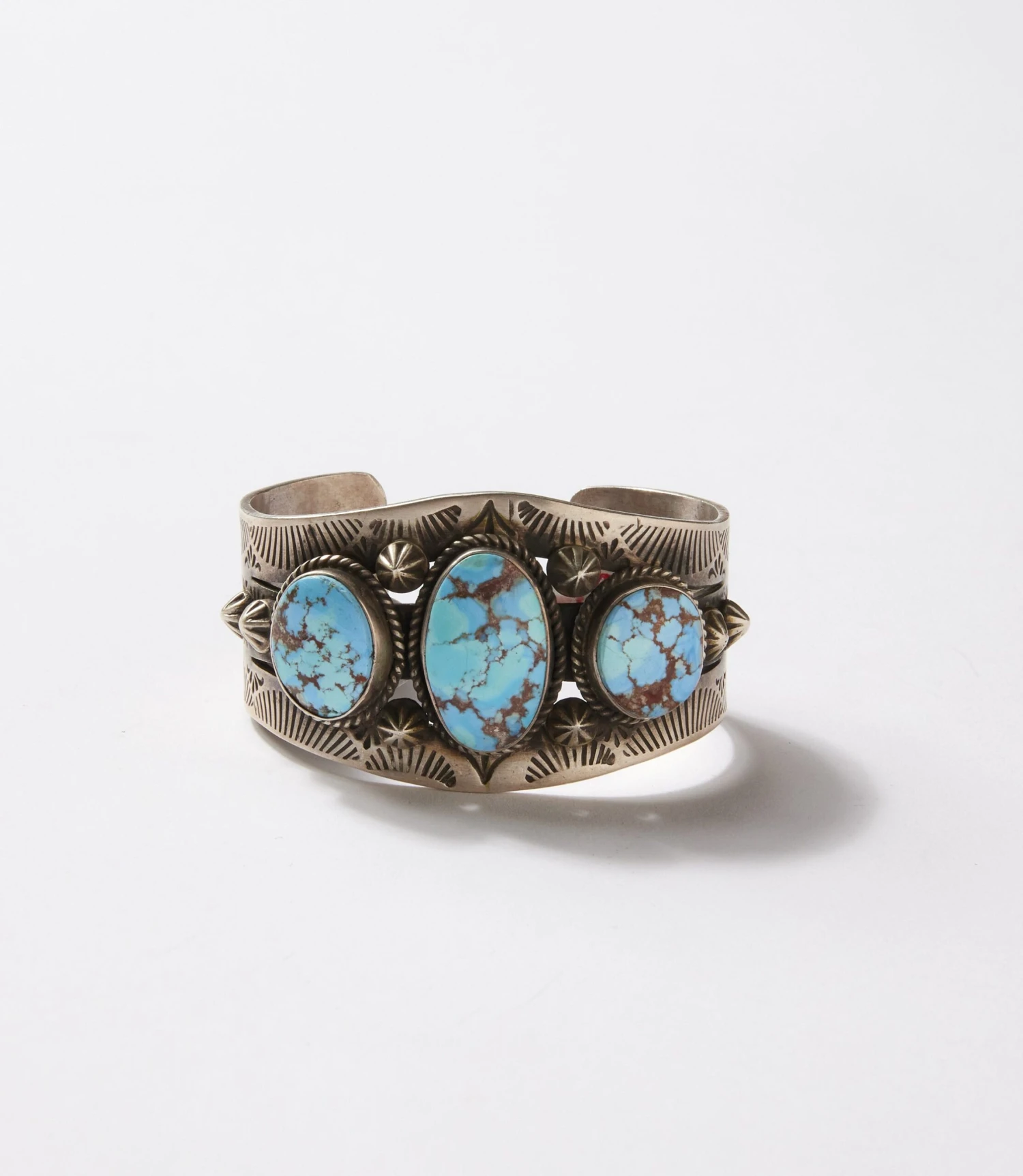 Golden Hill Turquoise Embellished Cuff Bracelet 3 Golden Hill Turquoise Embellished Cuff Bracelet