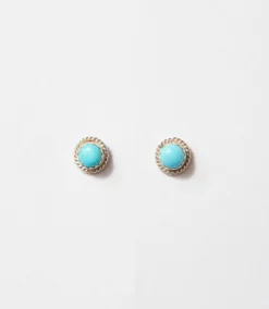 Sterling Silver Turquoise Stud Earrings