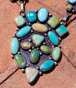 Calico Lake Turquoise Sterling Silver Necklace 17 Calico Lake Turquoise Sterling Silver Necklace -Ghost London E9CA9703 55CF 4FB9 84D5 FBEC6ECDC5B6