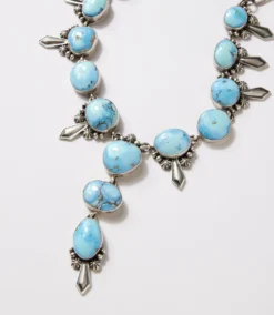 Golden Hill Turquoise Lariat Necklace