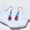 Ruby And Blue Glass Earrings -Ghost London ED84BD1A 1293 42CF 9B92 08555745CF33