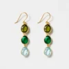 Triple Drop Gemstone Earrings 1 Triple Drop Gemstone Earrings -Ghost London EDF51403 4DAA 4188 A4BF 3752B1E9FBB1