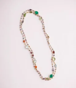 Multi Color Beaded Gemstone Necklace -Ghost London F87391CA CFEC 4A5D B797 FE358A63314B