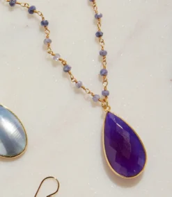 Beaded Teardrop Pendant Necklace 18 Beaded Teardrop Pendant Necklace -Ghost London FDA4B0F7 0295 499C B7D6 4D51E20DC118