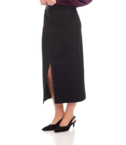 Lizbeth Front Slit Skirt -Ghost London L09034 BLK karenkane 2025 fall 00 2