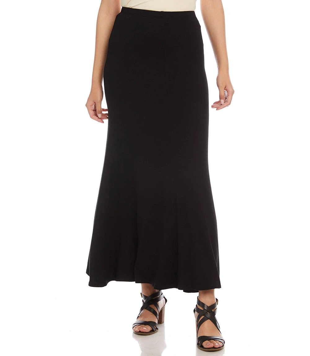 Pull On Maxi Flare Skirt 3 Pull On Maxi Flare Skirt