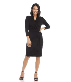 Cascade Wrap Dress 13 Cascade Wrap Dress -Ghost London L13915 BLK 1393 da5286a3 84d8 4d63 9faf 60913247b4f9