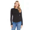 Ribbed Crewneck Sweater -Ghost London L89134 BLK karenkane 2025 fall 00 1