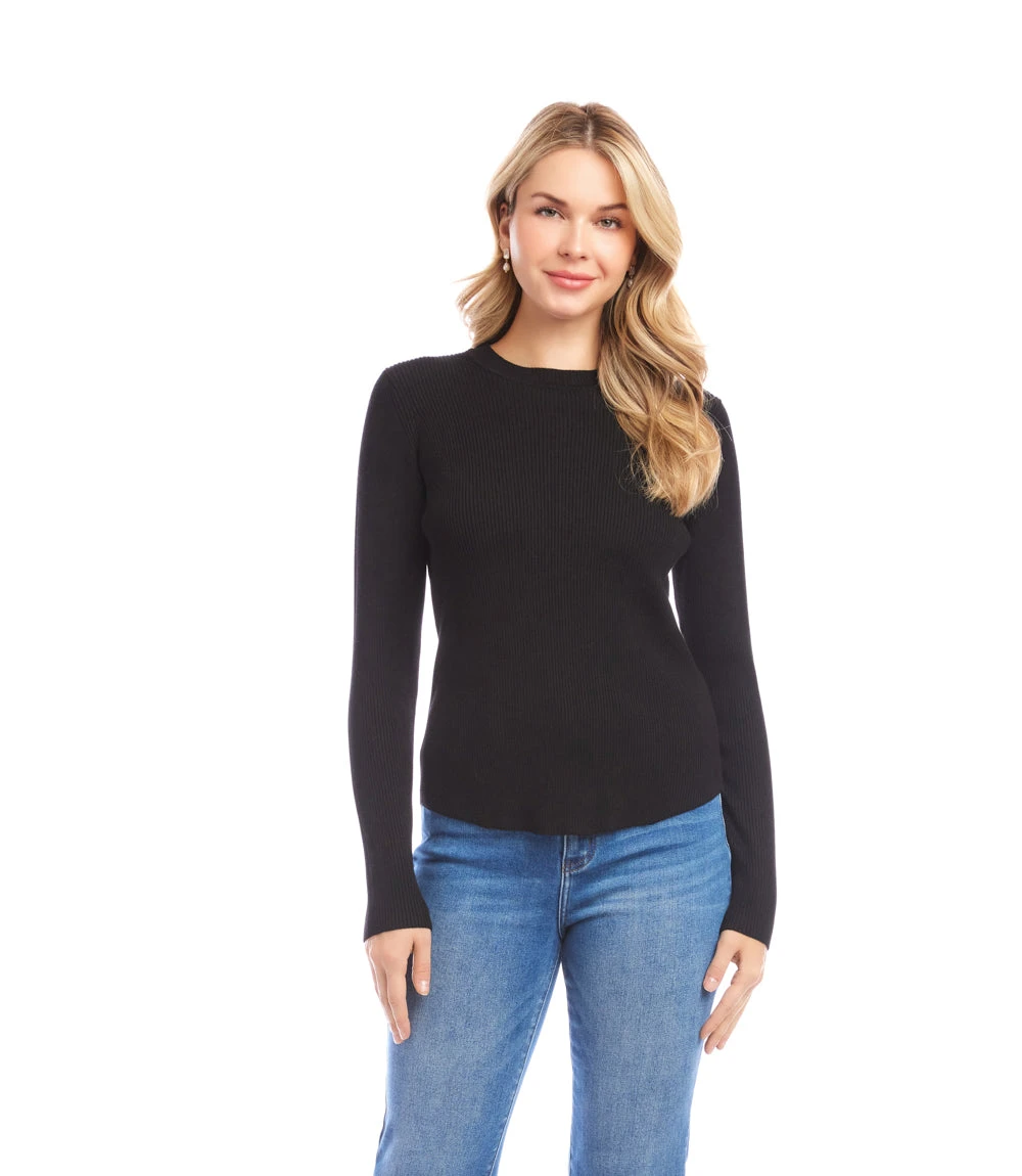 Ribbed Crewneck Sweater 3 Ribbed Crewneck Sweater