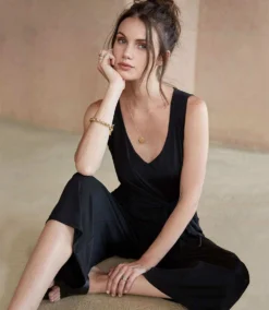 Tie-Front Travel Jumpsuit 14 Tie-Front Travel Jumpsuit -Ghost London karenkane 2020 spring mailer L46132 BLK 002 8effc042 8dc9 405b 900f 04c4bfa34805