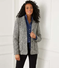Petite Size Tweed Blazer -Ghost London karenkane 2022 fall 3L91330 BOW 001 1