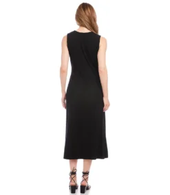 Sleeveless Faux Wrap Midi Dress 12 Sleeveless Faux Wrap Midi Dress -Ghost London karenkane 2023 spring 1L14342 BLK 003
