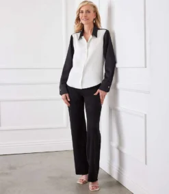 Long Sleeve Satin Colorblock Shirt 16 Long Sleeve Satin Colorblock Shirt -Ghost London karenkane 2024 fall 3L11810 CBL 0000 c0beceba 5e17 433c 85f3 043330f2001d