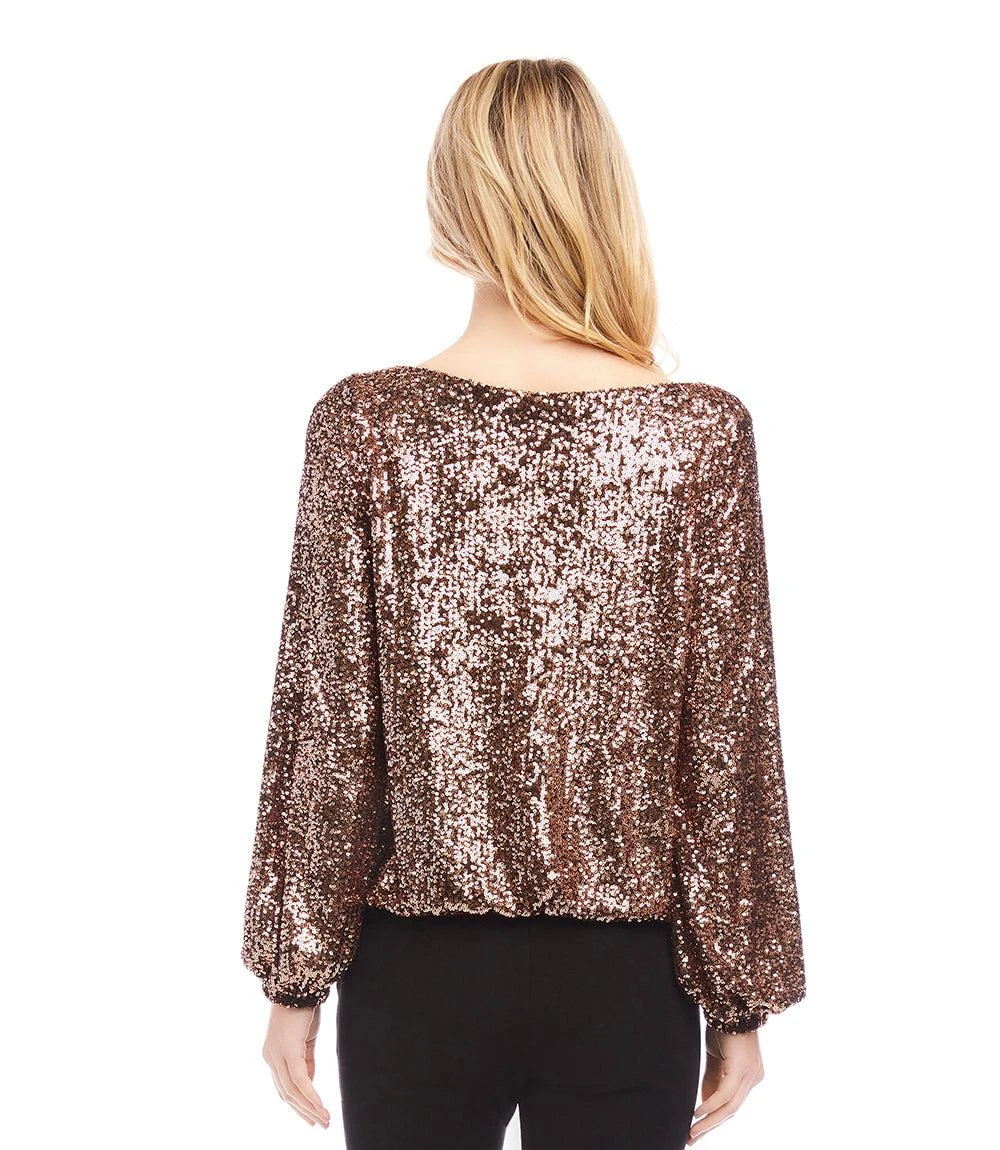Sequin Boatneck Top 7 Sequin Boatneck Top - Image 5