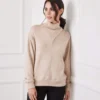 Faux Wrap Turtleneck 2 Faux Wrap Turtleneck -Ghost London karenkane 2024 fall 3L57506 OAT 00