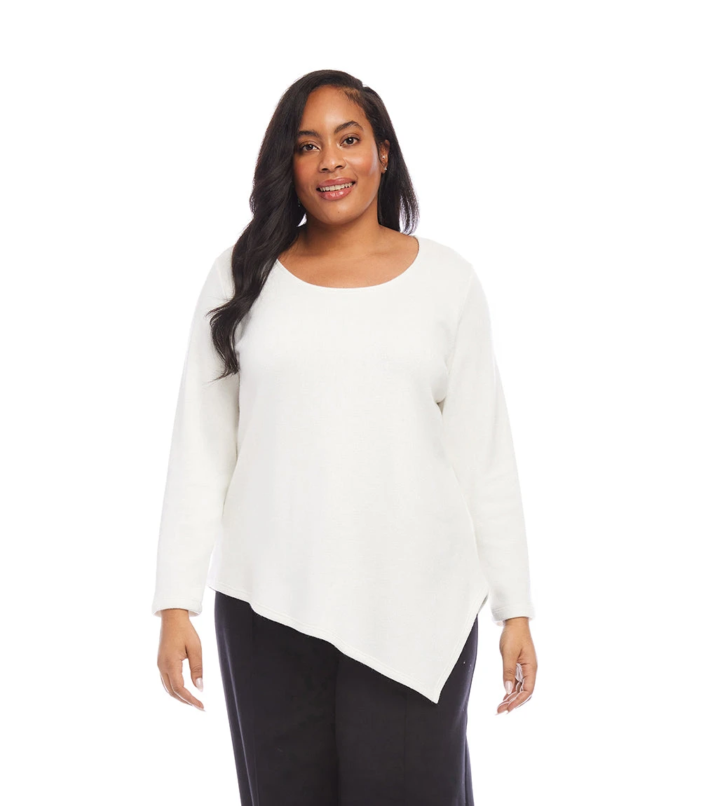 Plus Size Long Sleeve Asymmetric Top 3 Plus Size Long Sleeve Asymmetric Top