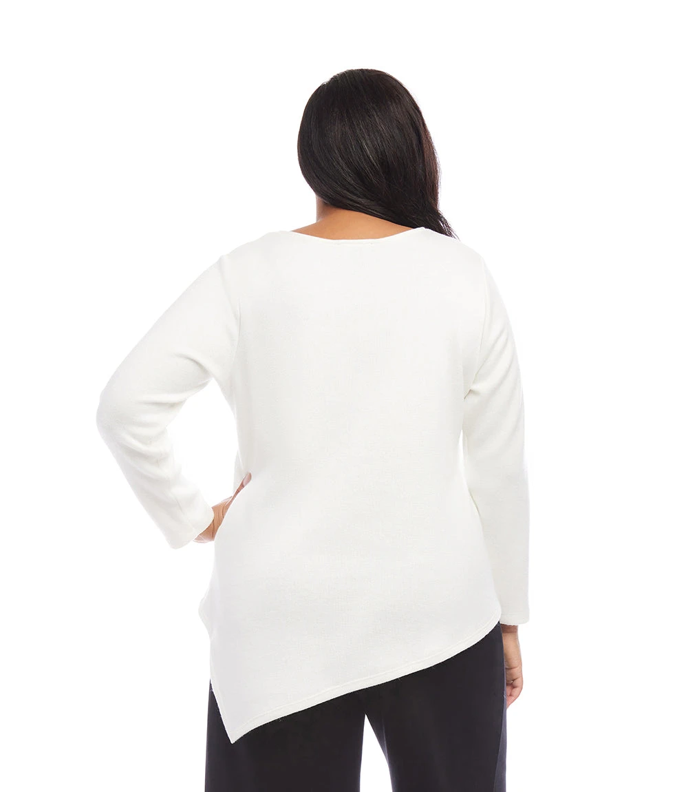 Plus Size Long Sleeve Asymmetric Top 5 Plus Size Long Sleeve Asymmetric Top - Image 3